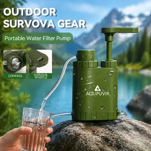 “Portable Outdoor Water Filter – Lightweight, Compact, Emergency Drinking Water Solution for Hiking, Camping & Backpacking”