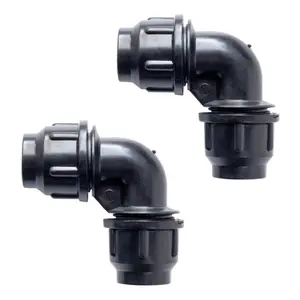 RentACoop Secure Non-Adhesive PVC (S.N.A.P) Watering System Elbow Pack of 2 for Chickens, Quail, and Poultry