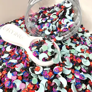 Devilish Night w/Glow Moon, Halloween Polymer Clay Sprinkle (NOT EDIBLE)