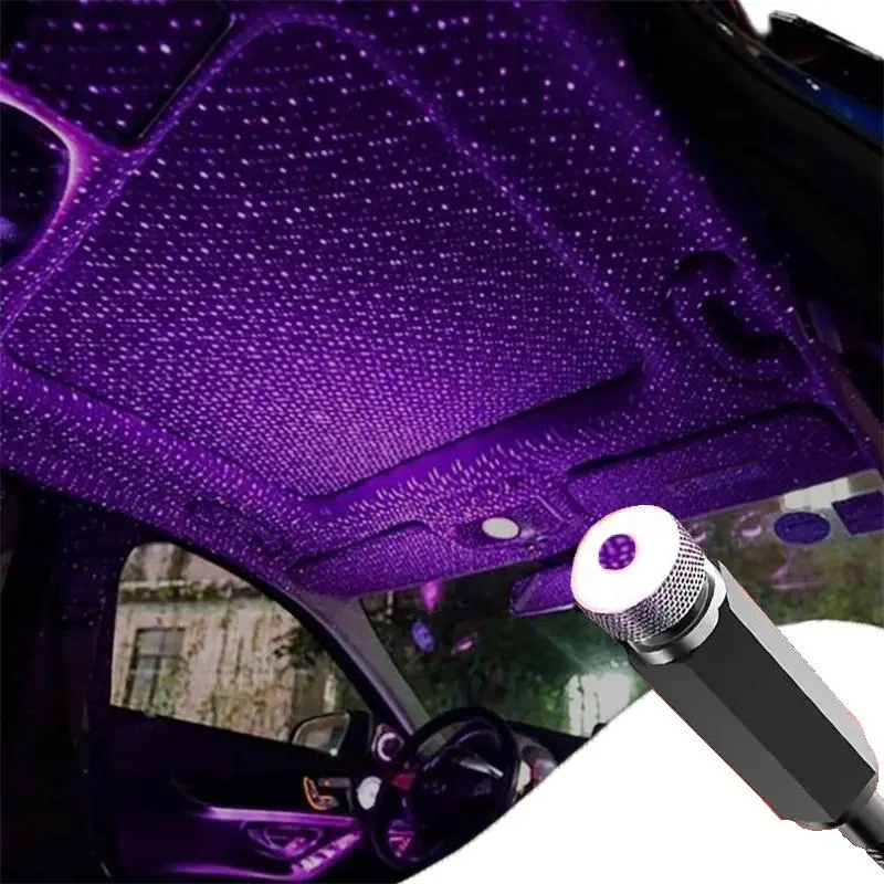 Car Interior Starry Sky Projector Light, USB Powered Car Atmosphere Light, DJ Lights for Car, Car Interior Decorative Light, Car Interior Lighting, Car Atmosphere Lamp, Automotive Accessories