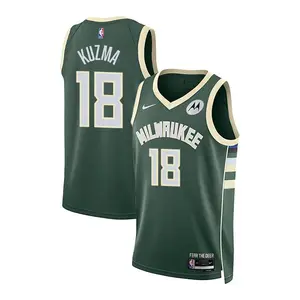 Nike 2022 Icon Edition Kyle Kuzma Milwaukee Bucks Swingman Jersey