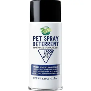 Spray Deterrent Device Refill for Motion Activated Cat Deterrent System - Safe Dog & Cat Spray Detergent for Counters & Trouble Areas - 3.89oz Total 1 Pack