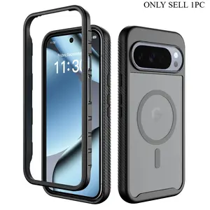 Luxury Hybrid Armor Translucent Frosted Magnet Protective Smartphone Case For Google Pixel 10 9 Pro XL ProXL 10A 9A Hard 2in1 Bumper For Magsafe Cover