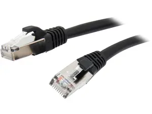 C2G 28695 Cat5e Cable - Snagless Shielded Ethernet Network Patch Cable, Black (25 Feet, 7.62 Meters)