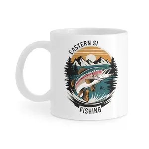 Fishing Coffee Mug for Men - Ceramic Funny Fishing Mug for Men 11oz - Fish Mug, Fishing Cup - Gifts for Men Who Love to Fish, Gifts for Men Who Have Everything D64