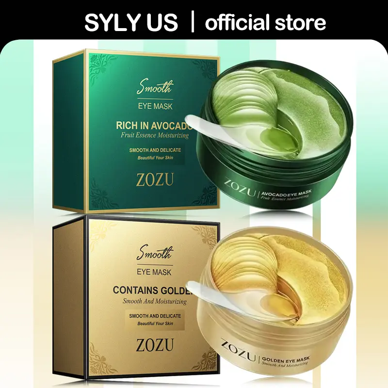 2PCS ( Avocado Eye Mask + Gold Eye Mask )