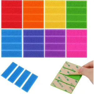 Textured Sensory Stickers 8 Pack Silicone Fidget Strips for Kids & Adults with ADHD Autism Anxiety Quiet Toys for Desk Travel Office Great for Gifting Rewards Fillers