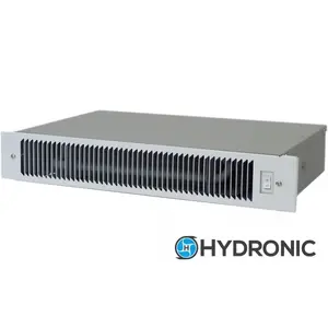 King Electric HT612 4-5-AS-FS-GW 5100 BTU-H Hydronic Kick Space Heater with Aqua Stat & Fan Switch, White