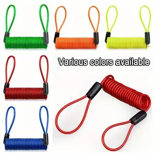 120cm Alarm Disc Lock Security Anti Thief Automotive Motorbike Motorcycle Wheel Disc Brake alarm lock & bag and Reminder Spring Cable Motor Parts Accessories