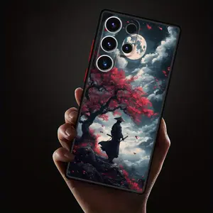 Anime Samurai Design Phone Case For Samsung Galaxy S25 S24 S23 S22 Ultra Plus S21 FE 4G 5G and A56 A36 A25 A16 A07 A06 A05 Series Mobile Phone Case