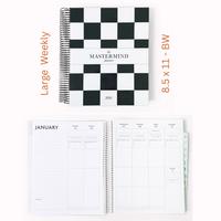 8.5 x 11 - Weekly Open - Laminate - BW Cover