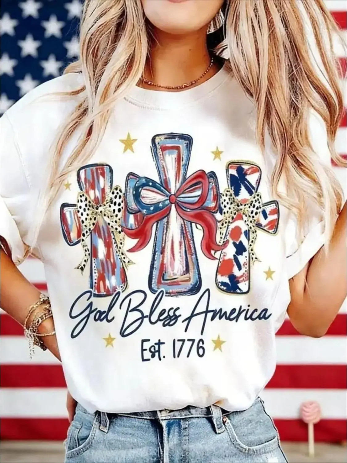 God Bless America Women T-shirt 250 Years America Anniversary USA 250th Birthday Gift Shirt Memorial Independence Day 4th of July Men Women Cotton Tee Shirt,Unisex Crew neck T-shirt for Men And Women,Great Gift for Friends &family Casual Fashi