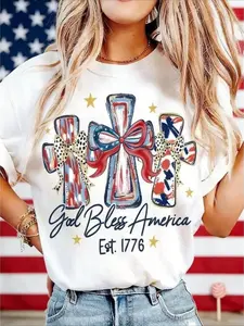 God Bless America Women T-shirt 250 Years America Anniversary USA 250th Birthday Gift Shirt Memorial Independence Day 4th of July Men Women Cotton Tee Shirt,Unisex Crew neck T-shirt for Men And Women,Great Gift for Friends &family Casual Fashi