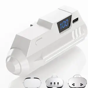 5000mAh Battery Pack for Meta Quest 2/3/3S With LCD Display, Fast 18W 9V/2A Head Strap Battery Charger for Quest 3S/3/2 Accessories -Lightweight & Rechargeble Extended Battery Extra VR Playtime