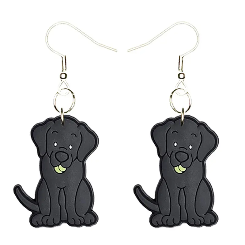 Labrador Retriever Earrings Hypoallergenic Silver Plated Fishhooks Yazzle Dazzle Puppy Dig Woof Bark Chew