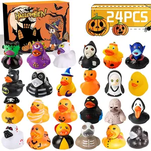 31 Nights of Fright Halloween Countdown Horror Rubber DucksCountdown Box Toys 2025 Halloween Spooky Advent Calendar Gift Setwith Collectible Horror Fiqurines