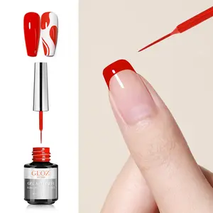 Professional Nail Art Liner Gel - Precision Tip for Intricate Lines, Patterns & French Tips - Long-Lasting, Low Odor Formula