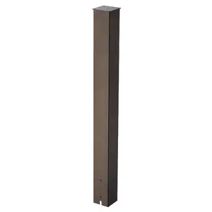 VEVOR Mailbox Post, 43x 4x 4 Inches, Steel In-Ground Mounting Mail Box Stand with Powder Coating Surface, Heavy Duty Metal Post Sleeve Kit for Outside Curbside Residential Use, Easy Install, Bronze