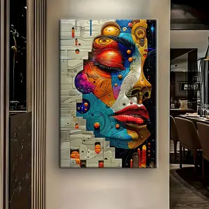 Oversized Modern Abstract Canvas Wall Art Print Perfect for Christmas Gifts and Home Wall Decoration Ready to Hang