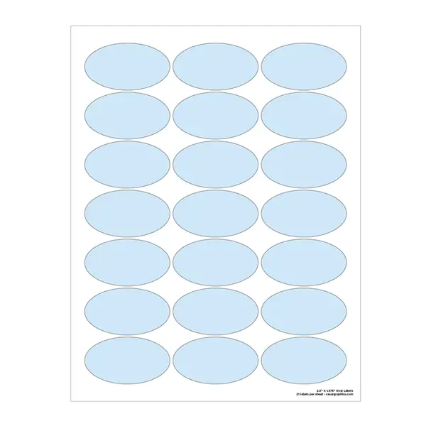 Weatherproof Oval Labels