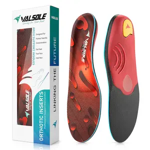 VALSOLE Wide Fit Large Size Heavy Duty Insoles | 250+ Lbs Arch Support for Plantar Fasciitis, Flat Feet & High Arches, Shock Absorbing Orthotics for Work Boots