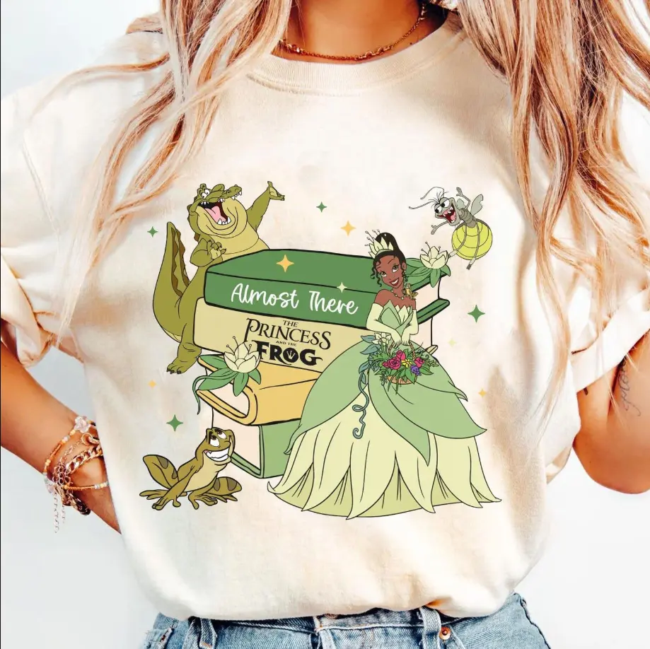 Vintage Tiana Princess Book Shirt, Princess And The Frog Ray Louis Shirt, Girl Trip, Book Lover Gift 2OEJ