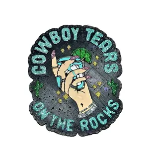 Cowboy Tears On The Rocks Car Freshie Air Freshener with Unique Design and Text cute freshies
