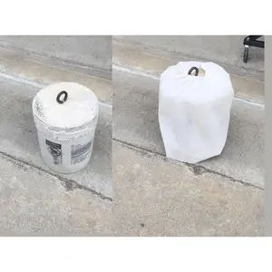5Gal Concrete weight cover (white heavy duty poly)