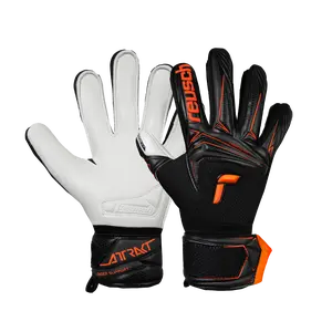 Reusch Attrakt Advance Finger Support Junior Goalkeeper Gloves – Durable Grip, Finger Protection, Youth Keeper Gloves for Training & Matches