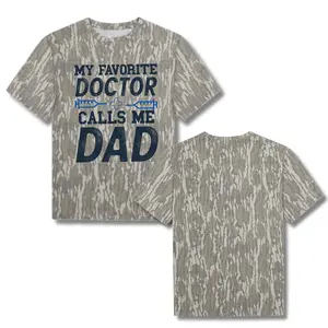 Doctor Dad Shirt, Gift for Dad off Doctor, My favorite Doctor Calls Me Dad Short-Sleeve Unisex T-Shirt, New Dad Birthday Gift Idea, 3D Camo Print T Shirt