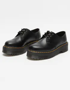 DR. MARTENS 1461 Quad Smooth Leather Womens Platform Shoes
