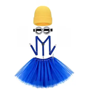 Halloween Costumes for Women Adult, Tutu Skirt/Banana Doll/Goggles/Beanie/Suspenders/Gloves, Funny Costume for Cosplay