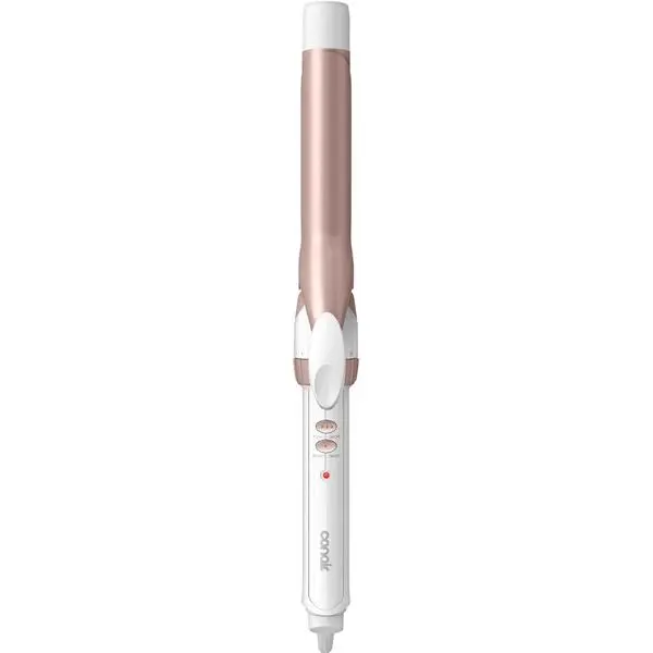 Conair Curling Iron, Double Ceramic, 1" Barrel, White/Rose Gold