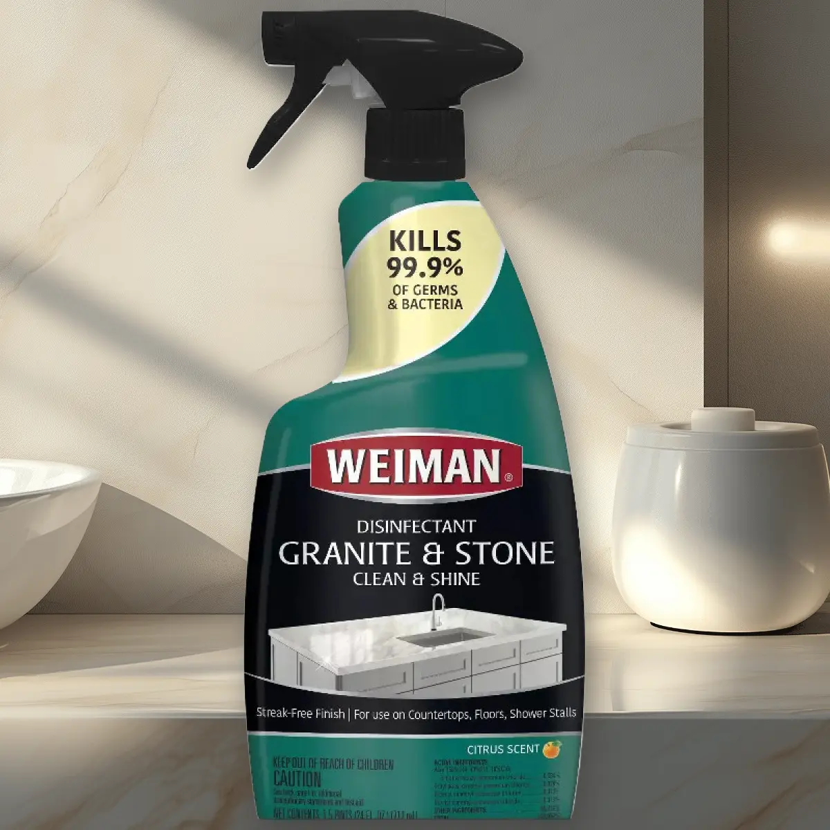 Weiman Grane & Stone Daily Clean & Shine wh Disinfectant - 24oz