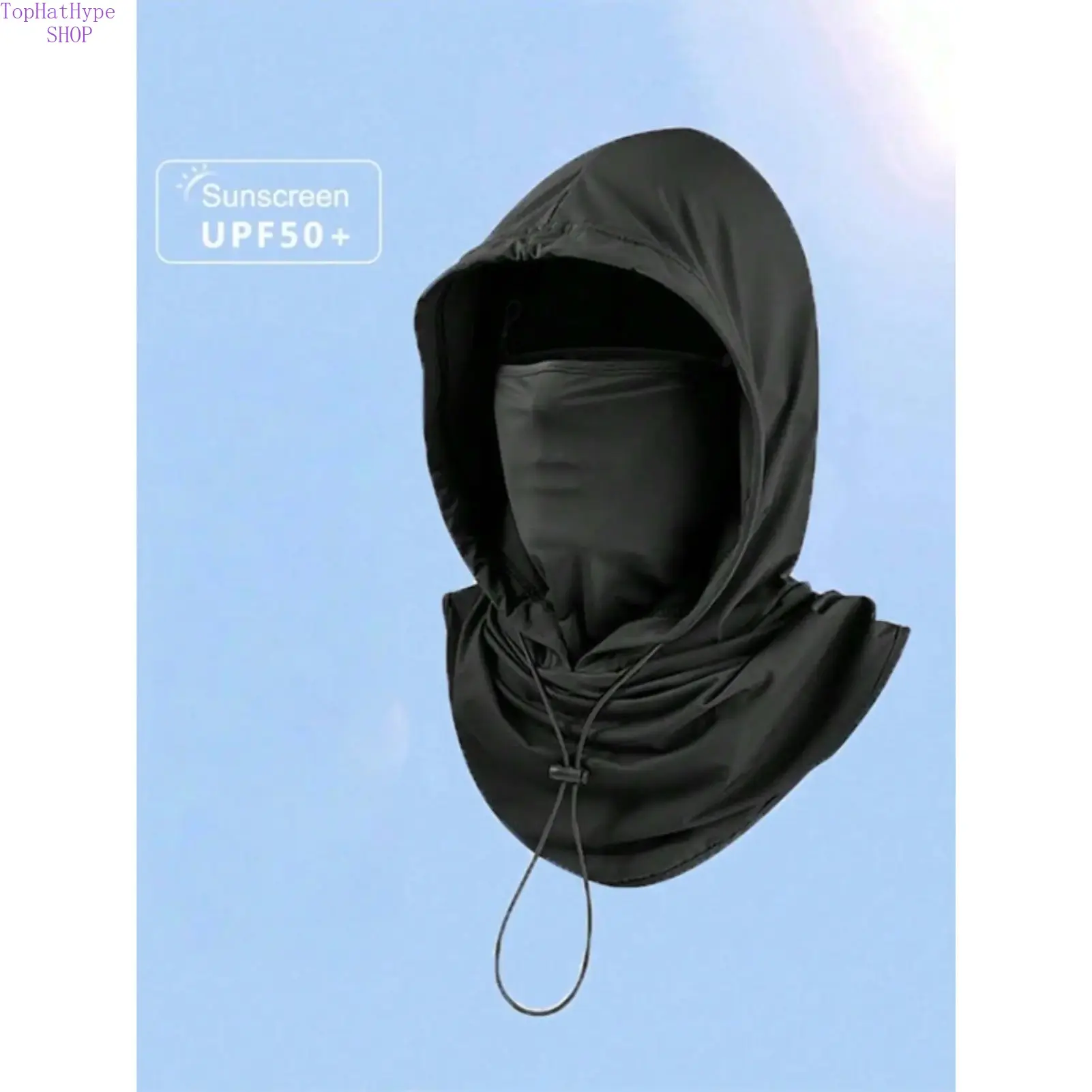 Ice Silk Balaclava Face Cover, Unisex 1 or 2-Pack Full Face Sun Protection Mask, Windproof Lightweight Hat with Adjustable Neckband for Cycling & Fishing, Face Cover Balaclava