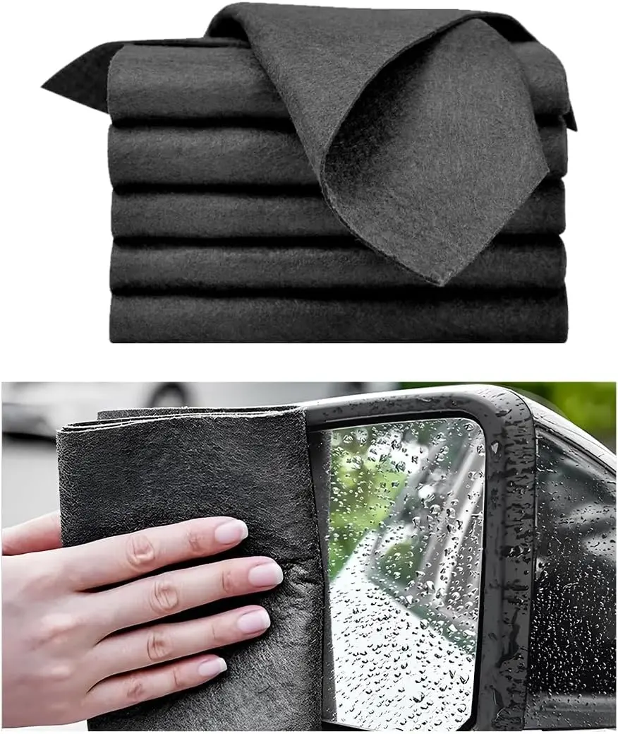 10 Pack Grey Magic Cleaning Cloths, Lint-Free Streak-Free Reusable Wipes for Glass, Windows & Multi-Surface Cleaning