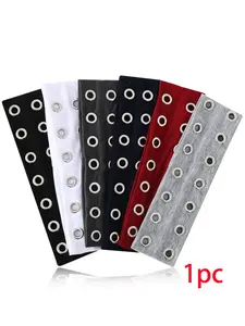 New Solid Color Headband, European Style Hollow Out Sports Headband, Metal Punk Sweat Absorbing Headscarf, Versatile Elastic Hair Tie Set, 1pc