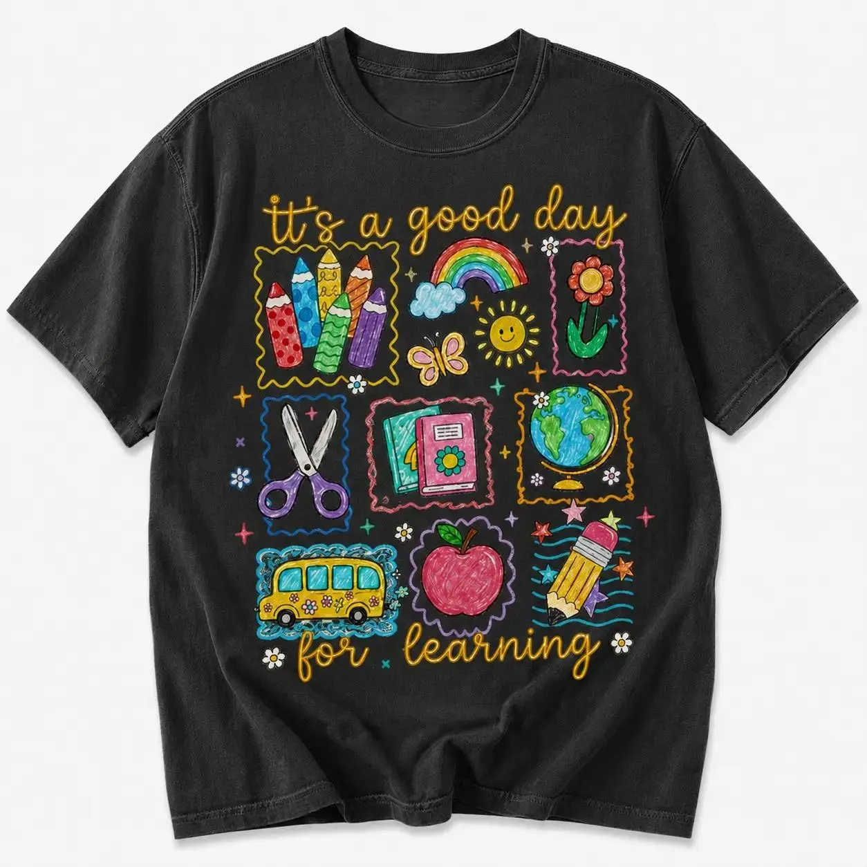 Teacher Life Shirt, It's a Good Day for Learning, Be Kind Shirt, Back to School Shirt, Team Elementary T-Shirt School Top Womenswear Tshirt