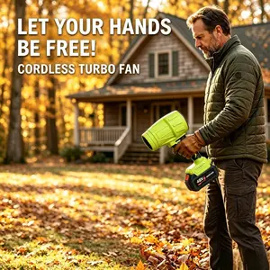 Leaf Blower Cordless, Powerful Handheld Electric Blower with 2×48V Batteries, Lightweight Leaf Blower for Lawn Care, Patio, Leaves, Snow & Dust Removal (Leaf Blower Cordless)
