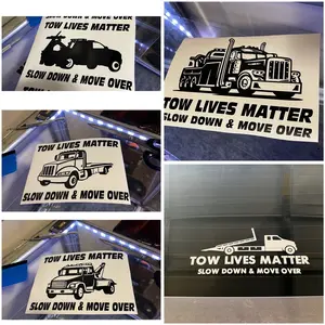 Tow Lives Matter, Slow Down & Move Over Decal