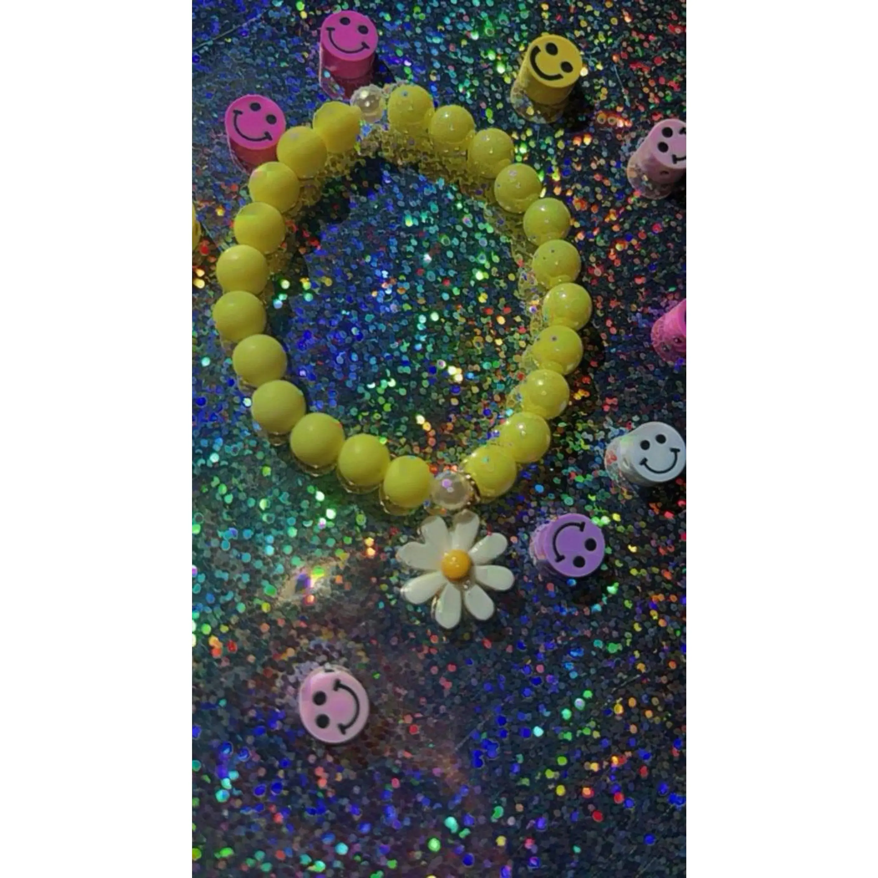 Sunshine Daisy Smile Bracelet