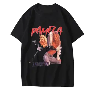 Hipster Barb Wire Pamela Anderson T-Shirt, Gift For Fan, Fullsize Casual Cotton Fabric Menswear