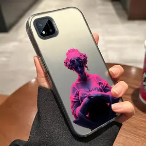 OPPO Realme C20A Dark gray sculpture phone Case For OPPO Realme C20A with TPU Shock proof design perfect for popular