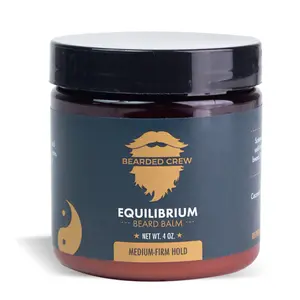 Equilibrium Beard Balm - Medium Firm Hold with Lemon Rosemary Scent for Hair Care & Aromatherapy Benefits Restore Scented - Bearded Crew