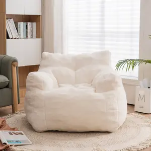 Bean bag sofa, Large comfortable chair for bedroom living room, Bean bag lazy chair with pocket armrests, Can be used for games, Reading. Furniture Lounge Home Relaxing