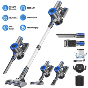 Cordless Vacuum Cleaner  180W, 6-in-1 Lightweight, 2200mAh, 35min Runtime, Self-Standing with Sofa Brush for Floors, Carpets & Pet Hair.