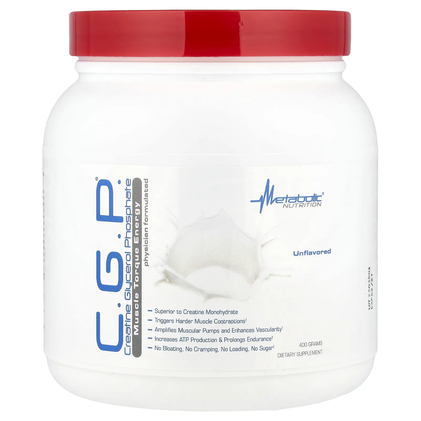Metabolic Nutrition C.G.P.®, Unflavored, 400 g