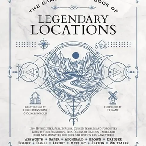 Game Masters' Legendary Fantasy Adventure Hardcover Book (English) by Jeff Ashworth - 150+ Mythic Sites, Abandoned Ruins, Cursed Temples, BBEGs, Lore & Danger Mix, Random Tables, Illustrations Throughout, Media Lab Books, 11.14" H X 8.64" L X 0.79" W