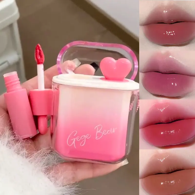 Gege Bear Glossy Lip Balm Set, Lip Products Makeup, High-Quality Makeup Collection, Perfect Gift for Her, Ideal for Daily Use & Special Occasions
