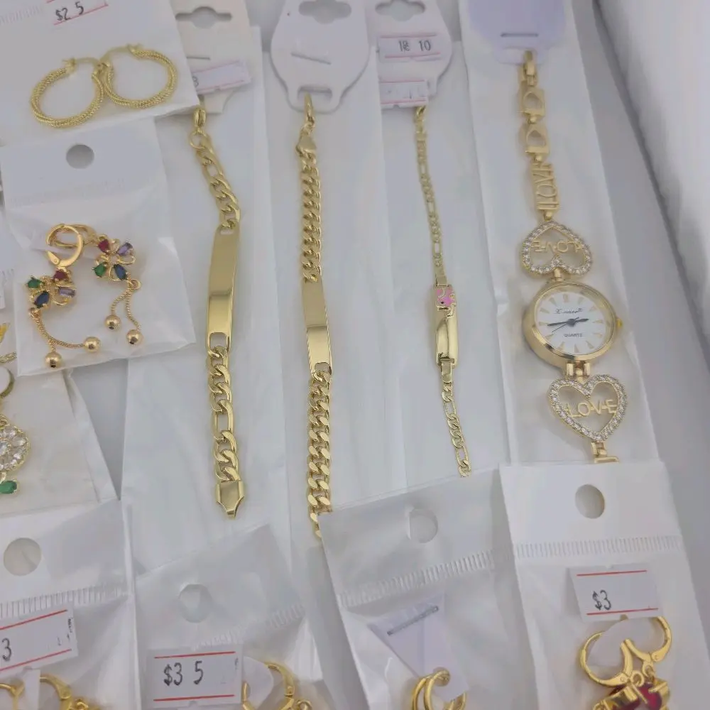 14k Gold-Plated Jewelry Set, Lot #1 - 18-Piece Collection